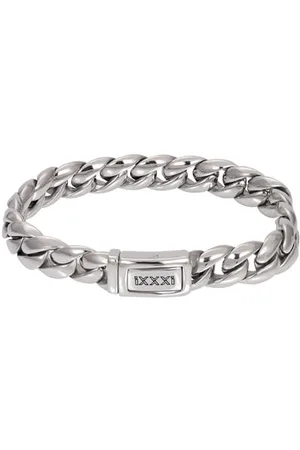 Ixxxi Men Edelstahlarmband Lombok Silber | 20cm
