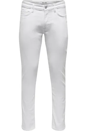 Only & Sons ONLY Onsloom Slim One White 6529 Cro Dnm Noos męskie, , 30W / 30L