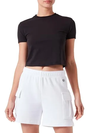 Champion Legacy Icons W-Spring Terry Cargo Bermudy szorty damskie, białe, L, , L