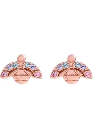 Olivia Burton OBJAME274 damskie kolczyki sztyfty z tęczy pszczół , Jeden rozmiar, Srebro szterlingowe, Bez kamieni szlachetnych