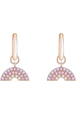 Olivia Burton OBJRBE07 damskie kolczyki koła z kolekcji tęczy , Jeden rozmiar, Srebro szterlingowe, Bez kamieni szlachetnych