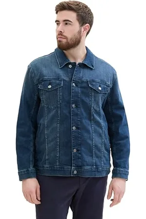 TOM TAILOR Męska kurtka dżinsowa 1042337, 10119-Used Mid Stone Blue Denim, XXL, , XXL
