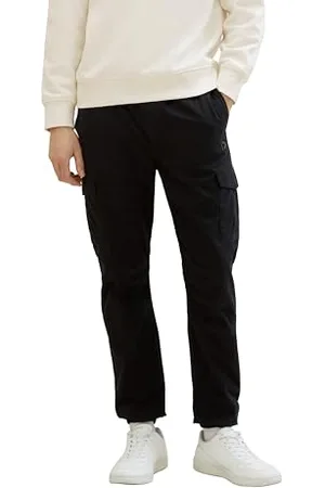 TOM TAILOR Męskie spodnie typu slim cargo do biegania, , XS