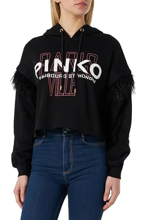 Pinko AVIGLIANA Dzianina Bluza Logo And Cities, , XXS