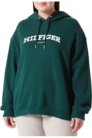 Tommy Hilfiger Damska bluza z kapturem CRV MONOTYPE VARSITY Hunter 46, , 72
