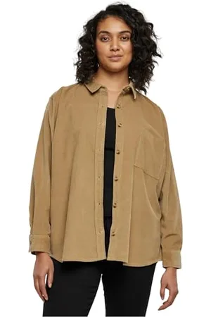 Urban classics Damska koszula Corduroy, oversize, dostępna w wielu różnych kolorach, rozmiary XS-5XL, , 5XL