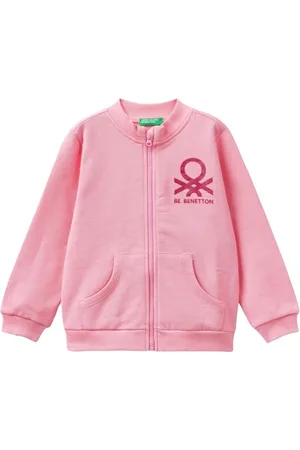 Benetton Sweter rozpinany dla dziewcząt i dziewcząt, , 90