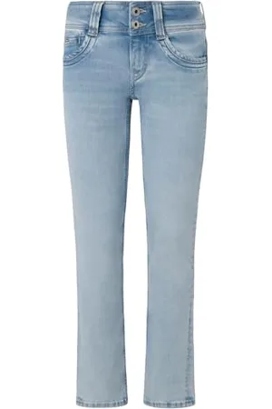 Pepe Jeans Damskie dżinsy Slim Lw, niebieskie (Denim-XW4), 29W / 34L, , 29W / 34L