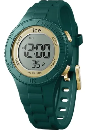 Ice-Watch ICE digit Verdigris gold - Zielony zegarek chłopięcy (mieszany) z paskiem z tworzywa sztucznego - 021619 (mały)