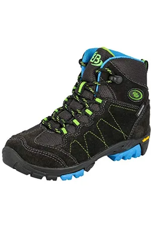 BRUTTING Bergen High Chłopcy Buty trekkingowe i turystyczne, antracytowy/niebieski/cytrynowy, 41 EU