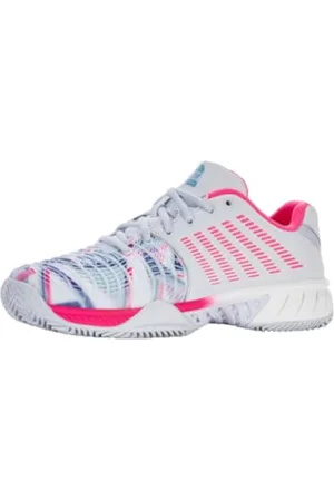 K-Swiss Performance Damskie buty do tenisa Express Light 3 Padel, Arctic Ice/White/Neon PINK, rozmiar 38 EU, , 38 EU