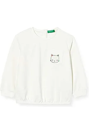 Benetton Dziewczęca bluza z kapturem Maglia G/C M/L, , 68 cm