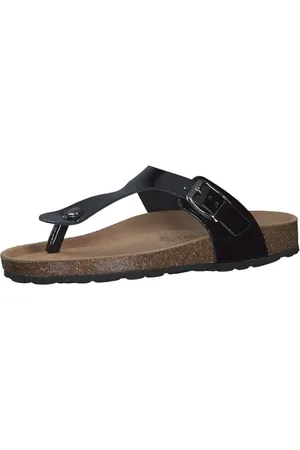 Marco Tozzi Damska, skóra, miękka wkładka Feel ME, 2-27402-42 pantofle, Black Patent, 37 EU, , 37 eu