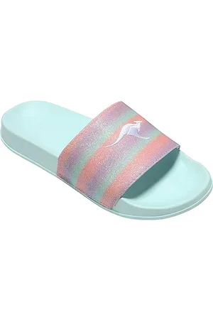 KangaROOS Kobiety K Shine Slides, miętowy/tęczowy, 37 EU, , 37 eu