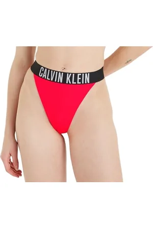 Calvin Klein Damskie stringi, czerwone, L, , L