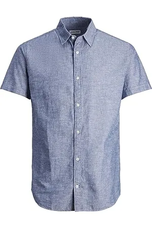 JACK & JONES Jjelinen Shirt Ss Sn Jnr, , 140