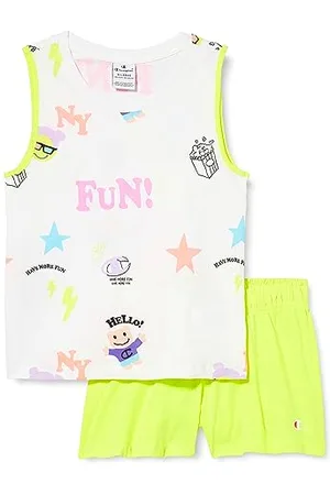 Champion Legacy Fun Club-all-Over-Tank Top & Spodenki Pełna Dziewczyny i Dziewczyny, , 13-14 anni