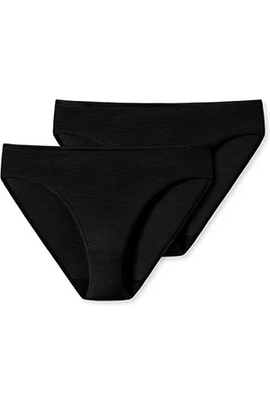 Schiesser Damska Bielizna Modal Essentials 2 Pary, Czarna, 36