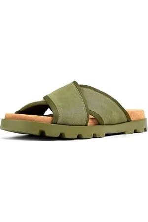 Camper Męskie sandały Brutus K100958 Slide, zielone 002, 43 EU, , 43 EU