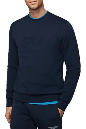 Hackett Męska bluza Jason Basic, niebieska (granatowa), S, , S