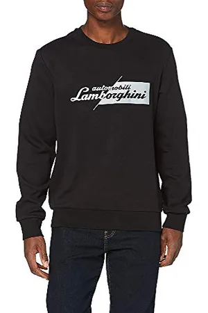 AUTOMOBILI LAMBORGHINI Automobili Męski sweter z logo Felpa Slashed, , M
