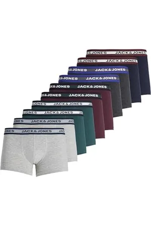 JACK & JONES Bokserki męskie Solid (10-pak)