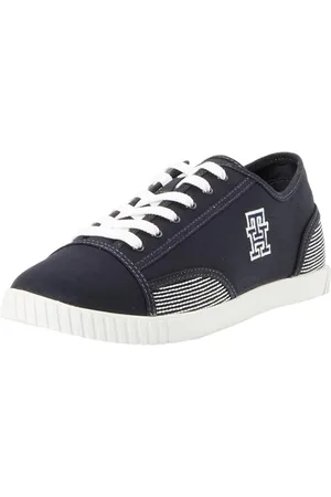 Tommy Hilfiger Damskie wygodne płócienne tenisówki Cupsole, Space Blue, 39 EU, , 40 EU