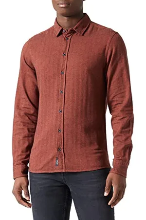 Blend Męska koszulka tkana l/s Hemd, , XL