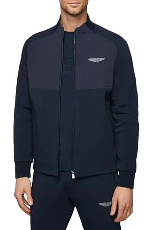 Hackett Męska bluza Am Hybrid Track Fz, , XS