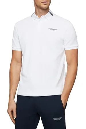 Hackett Męska koszulka polo Essential Sport Fz, biała, XS, , XS