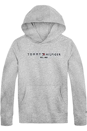 Tommy Hilfiger Dziecięca bluza z kapturem, Szary (Light Grey Heather), 9 mois