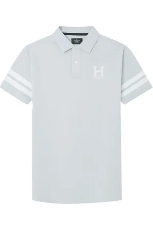 Hackett Męska koszulka polo Heritage H Str SLV, niebieska (błękitna), XS, , XS