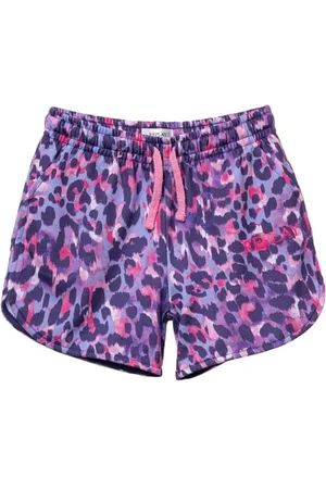 Replay Dziewczęce szorty dresowe, 010 Animalier Lilac/Pink, 16 Lata