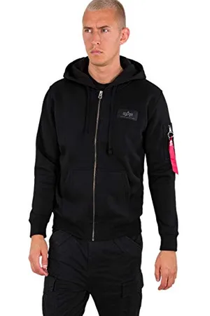 Alpha Industries Męska bluza z kapturem z nadrukiem na plecach
