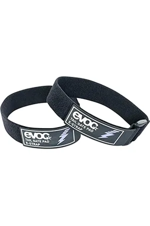 Evoc TAILGATE PAD STRAP E-RIDE, elastyczna taśma (praktyczne paski rowerowe, paski do bagażnika rowerowego, pętle mocujące, wymiary: 0,5 x 3 x 42 cm, waga: 110 g), czarny