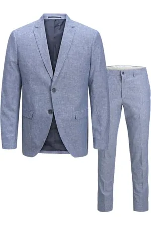 JACK & JONES Jprriviera Linen Suit Slim Fit Sn Pls garnitur męski, , 70 Duże rozmiary
