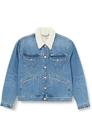 Wrangler Damska kurtka Heritage Sherpa Denim, , XS