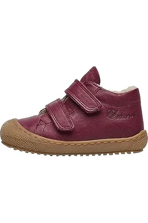 Naturino Racoon VL, buty pierwsze kroki z wełnianą podszewką dziewczęcą, Red Berry Red, 22 EU
