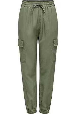 ONLY Onlcaro Mw Lin Pull-up Cargo PNT Noos spodnie cargo damskie, , S x 32L