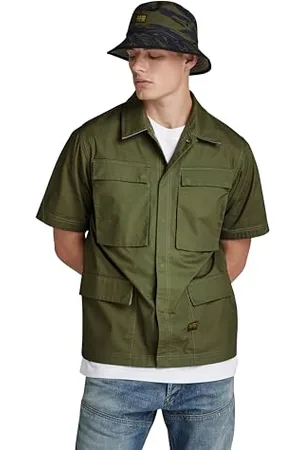 G-Star RAW R-3N slim overshirt krótki rękaw, , S