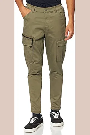 JACK & JONES Męskie spodnie Jjiace Jjdex Tapered AKM Dusty O. Noos Cargo Pants, Pyłoszczelna oliwka, 30W / 32L