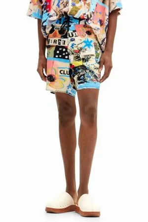 Desigual BAÑADOR_GREGA, 9022 Blue Multicolor, XL, , XL