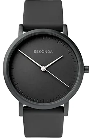 Sekonda Palette damski zegarek kwarcowy 34 mm z wyświetlaczem analogowym i silikonowym paskiem, , pasek