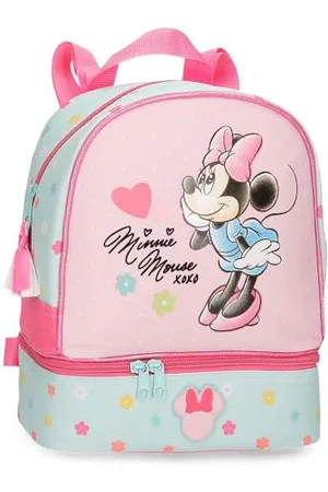 Disney Torby Joumma, torba na ramię Minnie, torba szkolna, plecak dla dzieci, z poliestru, szerokie regulowane paski na ramiona, do noszenia na plecach., , Plecak na przekąski