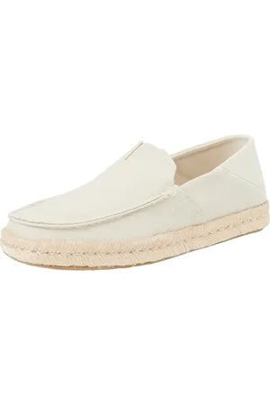 TOMS Męska linka Alonso Loafer Flat, Zamsz na płótnie Fog Heritage, 46 EU