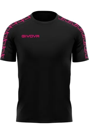 Givova Koszulka Poly Band Nero/Fuxia Fluo TG. L, , L