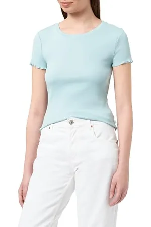 QS by s.Oliver Cropped Top z prążkowaną strukturą, , XXL