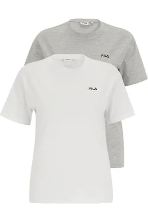 Fila Rząd Bari Tee/Double Pack Koszulka z okrągłym dekoltem , XL 2 dla kobiet, , XL