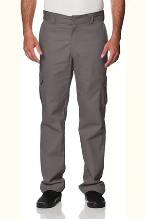 Dickies Męskie spodnie cargo ze stretchu, regularne spodnie robocze, szary, 40W / 32L