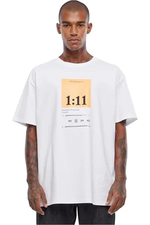 Mister Tee Upscale męski T-shirt w rozmiarze 1:11, oversize, t-shirt z nadrukiem dla mężczyzn, oversized fit, bawełna – koszulka z nadrukiem, koszulka z grafiką, , XXL